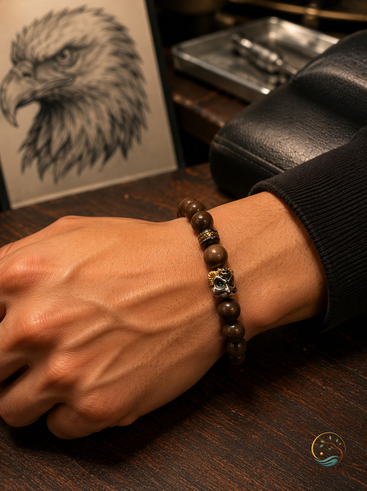 Garuda Guardian Tibetan-Style Bead Bracelet