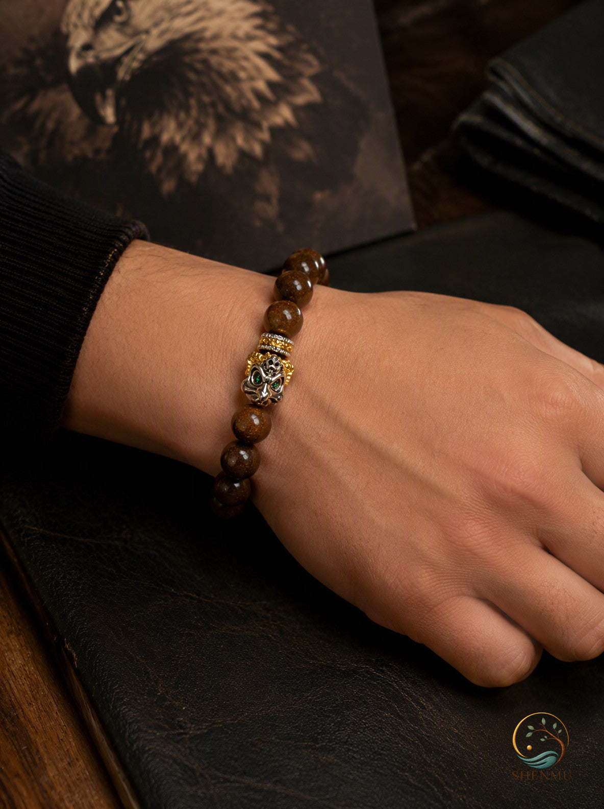 Garuda Guardian Tibetan-Style Bead Bracelet