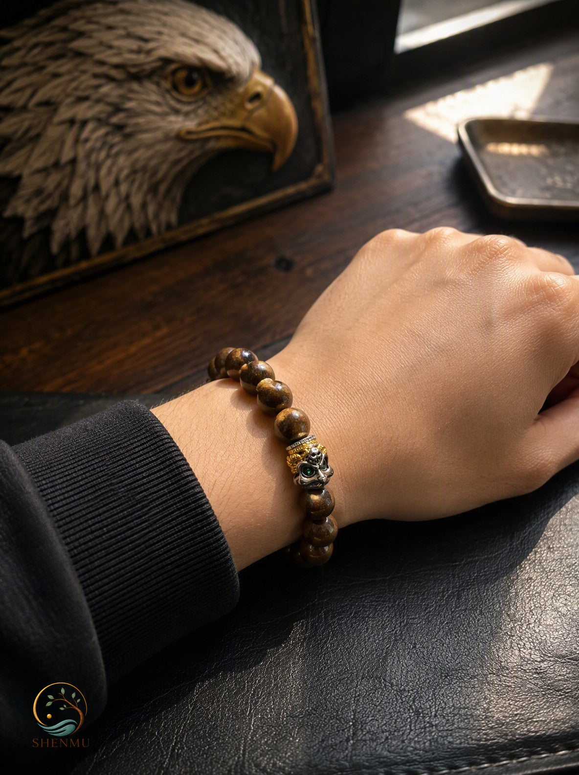 Garuda Guardian Tibetan-Style Bead Bracelet